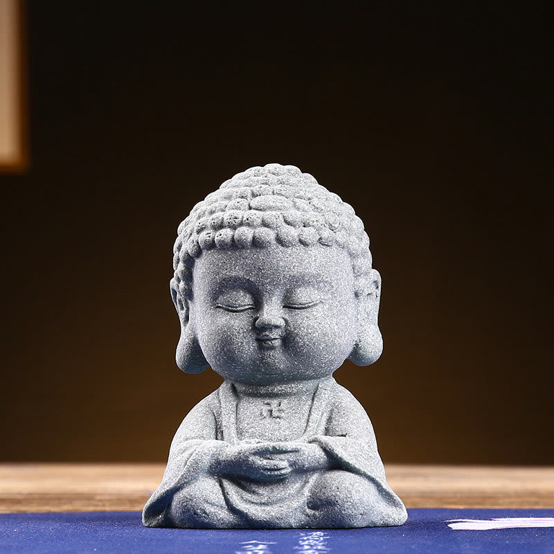 Buddha-Steine, Meditation, betender Buddha, Mitgefühl, Gelassenheit, Heimdekoration - Meditationsbuddha 6,7 ​​x 4,5 x 9,5 cm - image 13