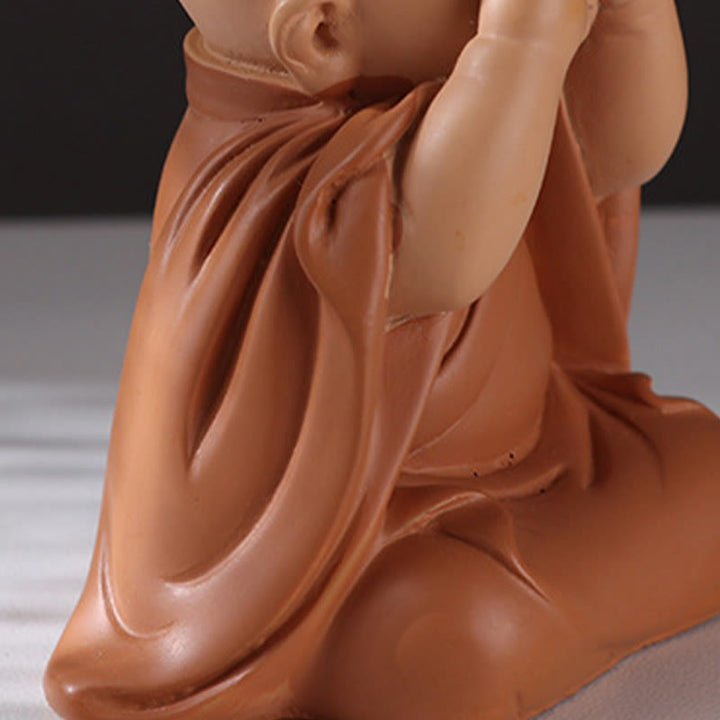 Buddha-Steine, klein, Mini, Meditation, betender Mönch, Gelassenheit, Kunstharz, Heimdekoration - image 8