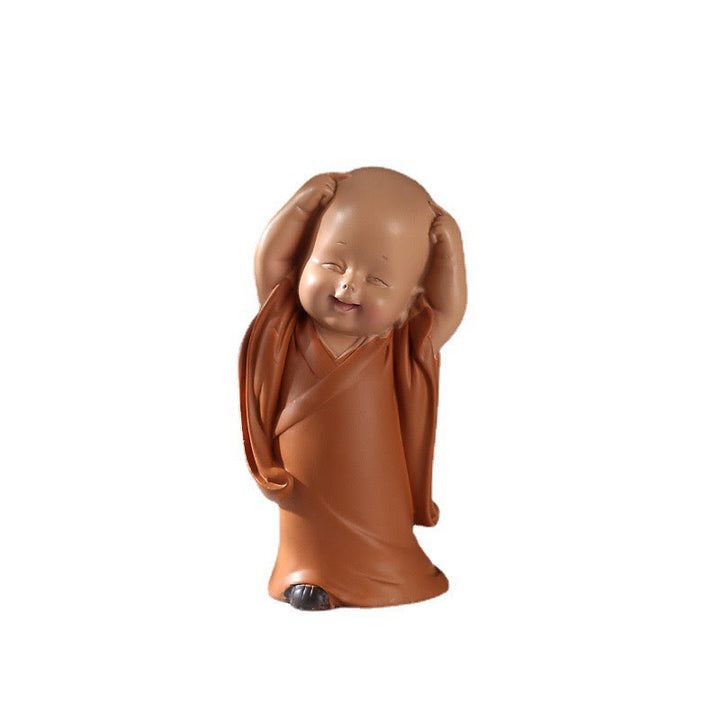 Buddha-Steine, klein, Mini, Meditation, betender Mönch, Gelassenheit, Kunstharz, Heimdekoration - image 16