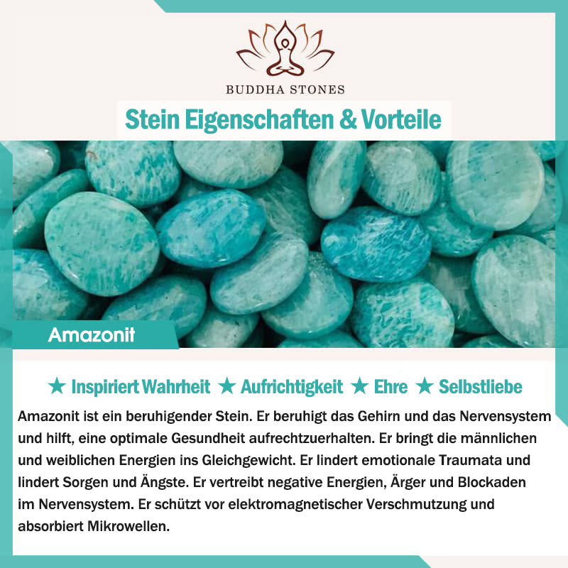 Halskette mit Buddha Stonesn, natürlichem Kristallstein, Glücksbringer - image 3