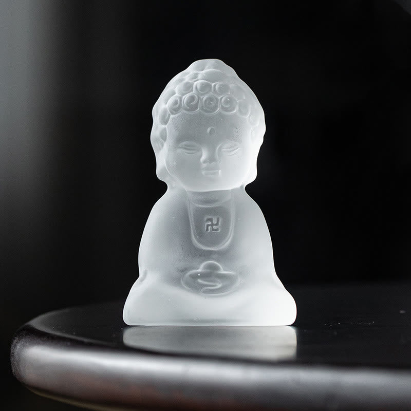 Buddha-Steine, Mini-Tathagata-Buddha, Liuli, Gelassenheit, Schreibtisch-Dekoration - image 1
