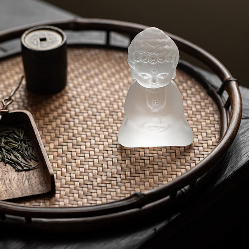 Buddha-Steine, Mini-Tathagata-Buddha, Liuli, Gelassenheit, Schreibtisch-Dekoration - image 7