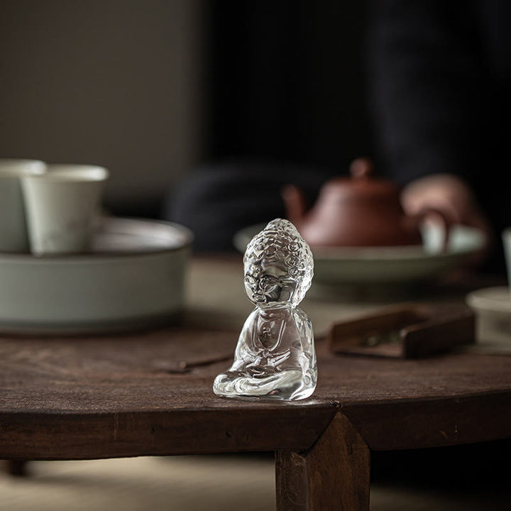 Buddha-Steine, Mini-Tathagata-Buddha, Liuli, Gelassenheit, Schreibtisch-Dekoration - image 11