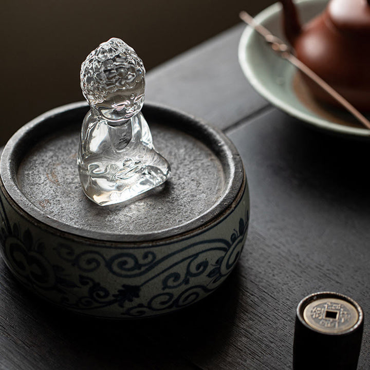 Buddha-Steine, Mini-Tathagata-Buddha, Liuli, Gelassenheit, Schreibtisch-Dekoration - image 10