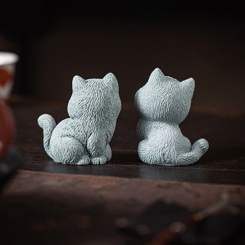 Buddha-Steine, kleine Katze, für Zuhause, Tee-Haustier, Figur, Schreibtisch-Dekoration - image 12