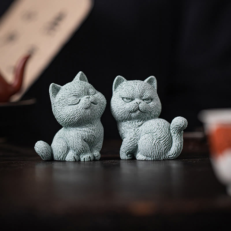 Buddha-Steine, kleine Katze, für Zuhause, Tee-Haustier, Figur, Schreibtisch-Dekoration - image 17