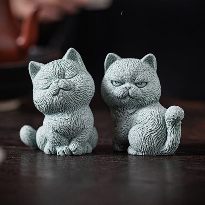 Buddha-Steine, kleine Katze, für Zuhause, Tee-Haustier, Figur, Schreibtisch-Dekoration - image 19