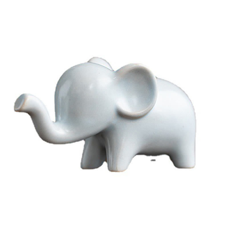 Buddha-Steine, kleiner Keramik-Elefant, für Zuhause, Tee-Haustier, Figur, Schreibtisch-Dekoration