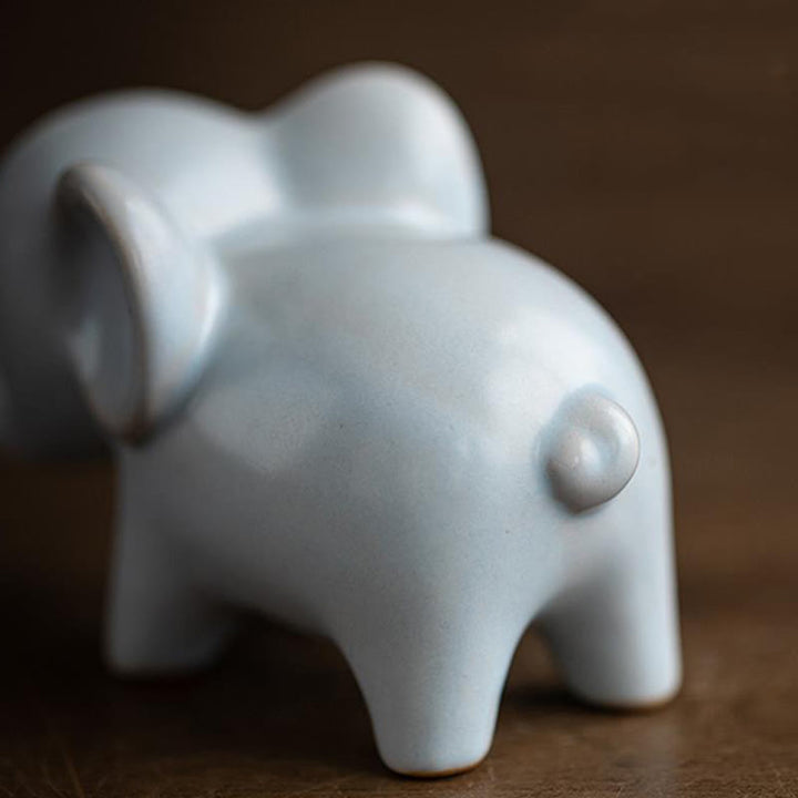Buddha-Steine, kleiner Keramik-Elefant, für Zuhause, Tee-Haustier, Figur, Schreibtisch-Dekoration - image 5