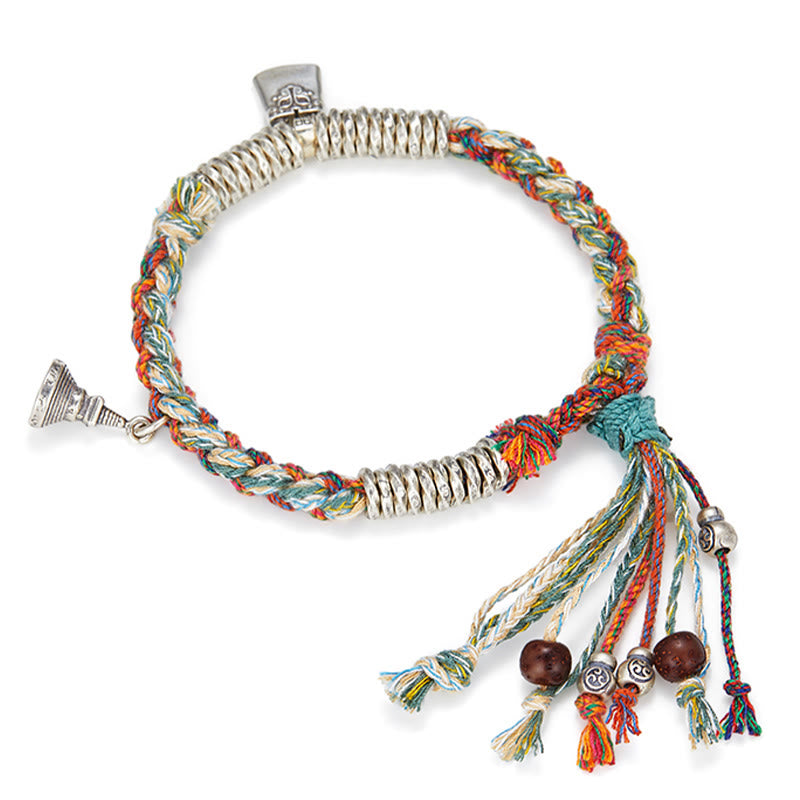 Buddha Stones 925 Sterling Silber handgefertigtes Schutzarmband mit mehreren Strängen - image 3