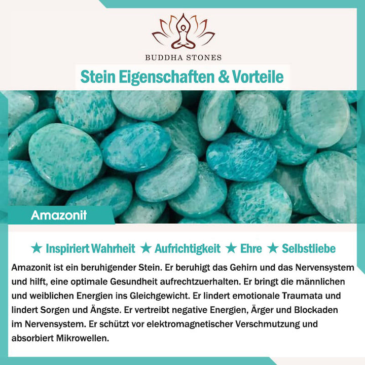Buddha Stones Sonnenstein Erdbeerquarz Kristall Positives Armband
