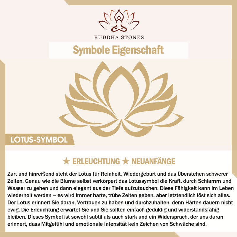 Buddha Stones Lotus Titan Stahl Erleuchtung Halskette Anhänger Ring