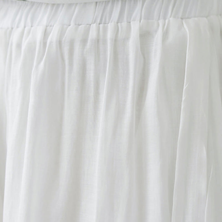 Buddha Stones 2-teiliges Set mit Blumenstickerei, kurzärmligem T-Shirt und Hose mit weitem Bein - image 24