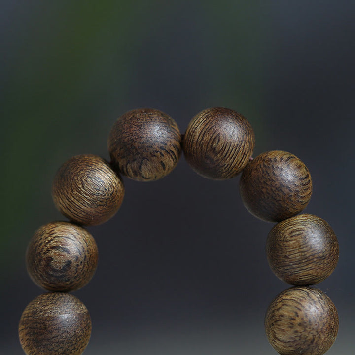 Buddha-Steine, 108 Mala-Perlen, Nha Trang-Erde, vergrabenes Qinan-Adlerholz, Balance-Stärke-Armband