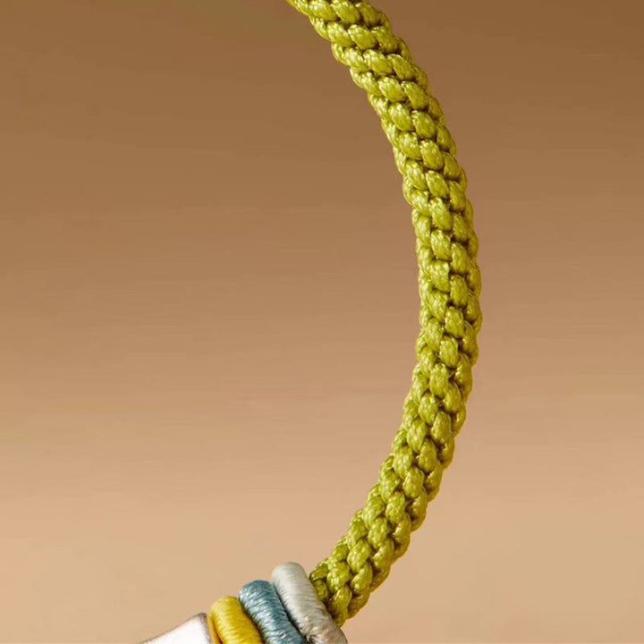 Buddha Stones 999 Sterling Silber Rote Schnur Bambus Erleuchtungsarmband - image 9