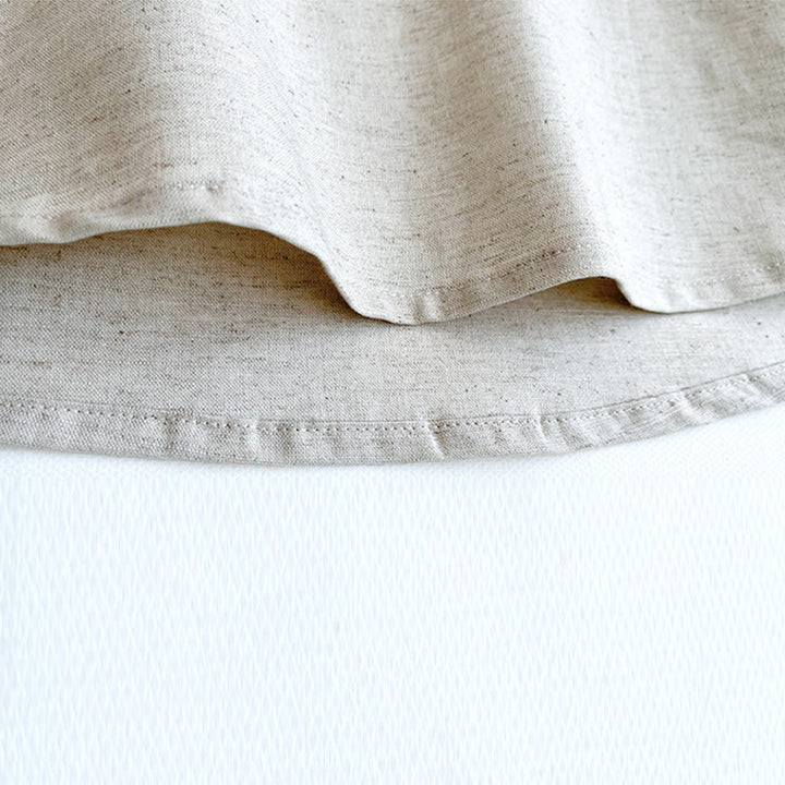 Buddha Stones Einfarbiges Herren Kurzarmhemd aus Leinen mit Knopfleiste - image 14