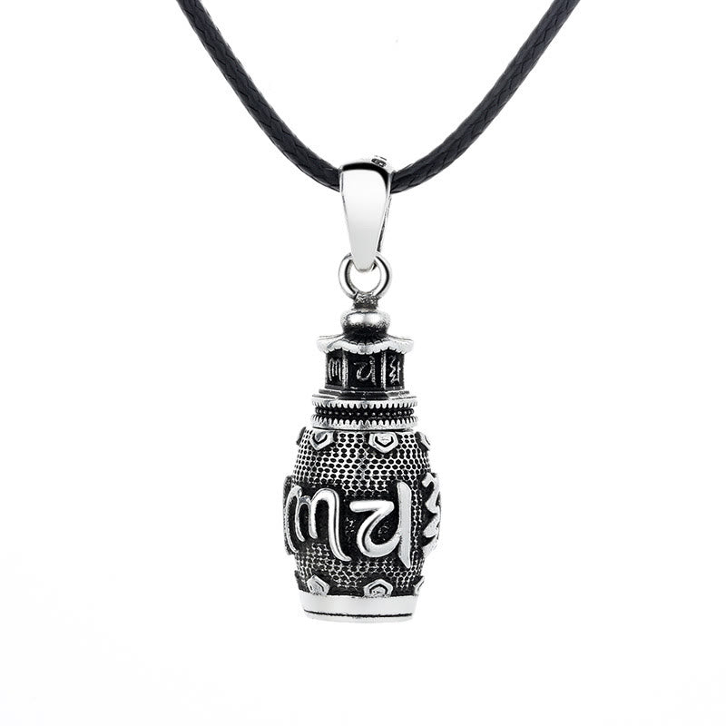 Buddha-Steine Om Mani Padme Hum Kupfer Kreativität Halskette Anhänger - image 5