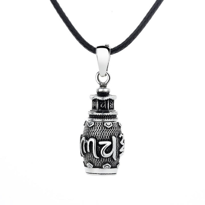 Buddha-Steine Om Mani Padme Hum Kupfer Kreativität Halskette Anhänger - image 5