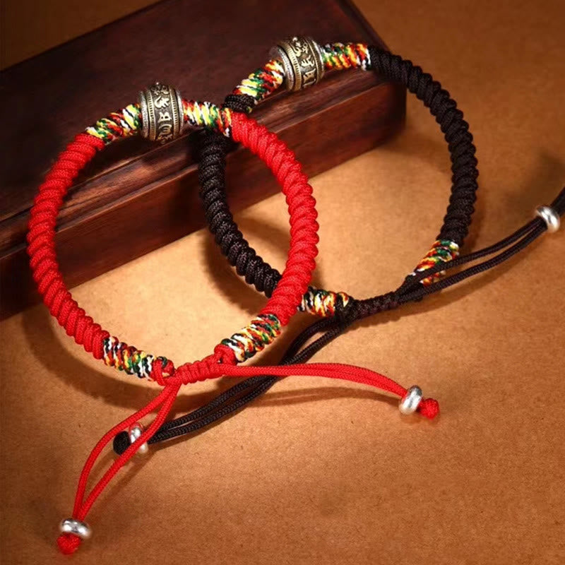 Armband mit Buddha-Steinen, 925er Sterlingsilber, Om Mani Padme Hum, King Kong Knoten, Glaube - image 18