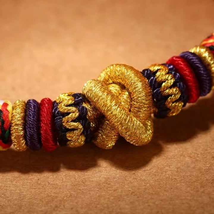 Armband mit Buddha-Steinen, 925er Sterlingsilber, Om Mani Padme Hum, King Kong Knoten, Glaube - image 10