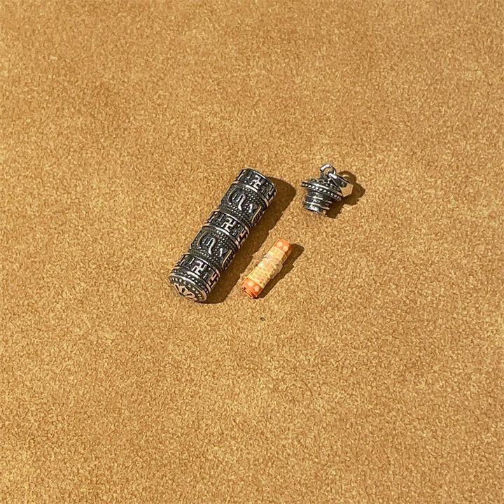 Halskette mit Anhänger aus Buddha-Steine „Om Mani Padme Hum“ mit Hakenkreuz, gedrehte Kette - image 6
