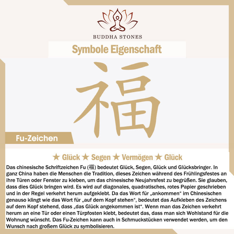 Perlenarmband mit Buddha Stonesn, Jadeblatt, Ginkgo-Tulpe, Erdnuss-Fu-Charakter, Glücksperlen - image 6