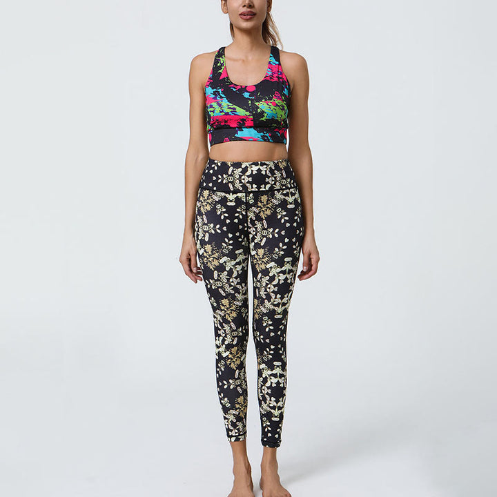 Buddha-Steine, Blumen, geometrische Mandalas, Druck, Sport, Fitness, Yoga, hohe Taille, Leggings für Damen - image 16