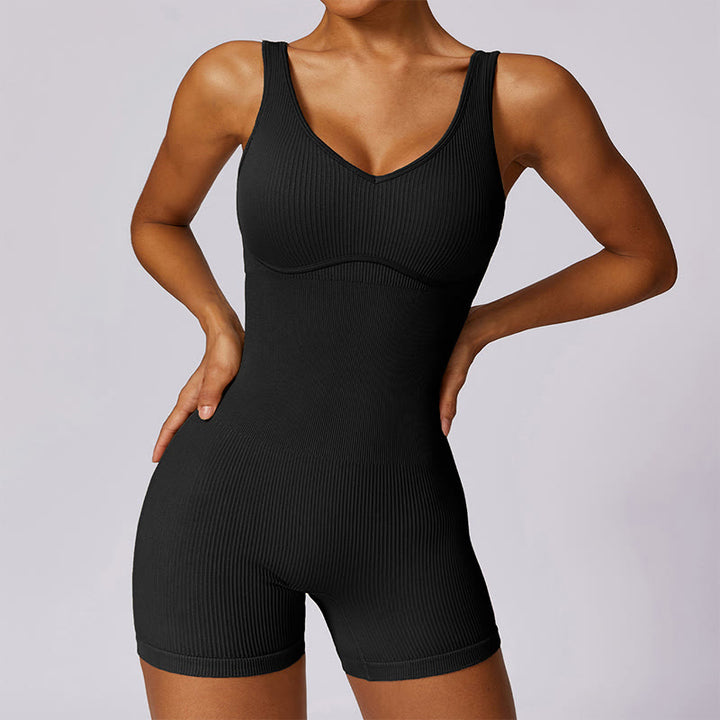 Buddha Steine Solide Nahtlose Jumpsuit Sport Fitness Yoga Frauen Bodysuit