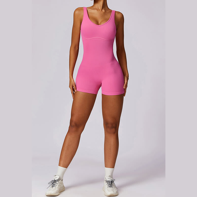 Buddha Steine Solide Nahtlose Jumpsuit Sport Fitness Yoga Frauen Bodysuit