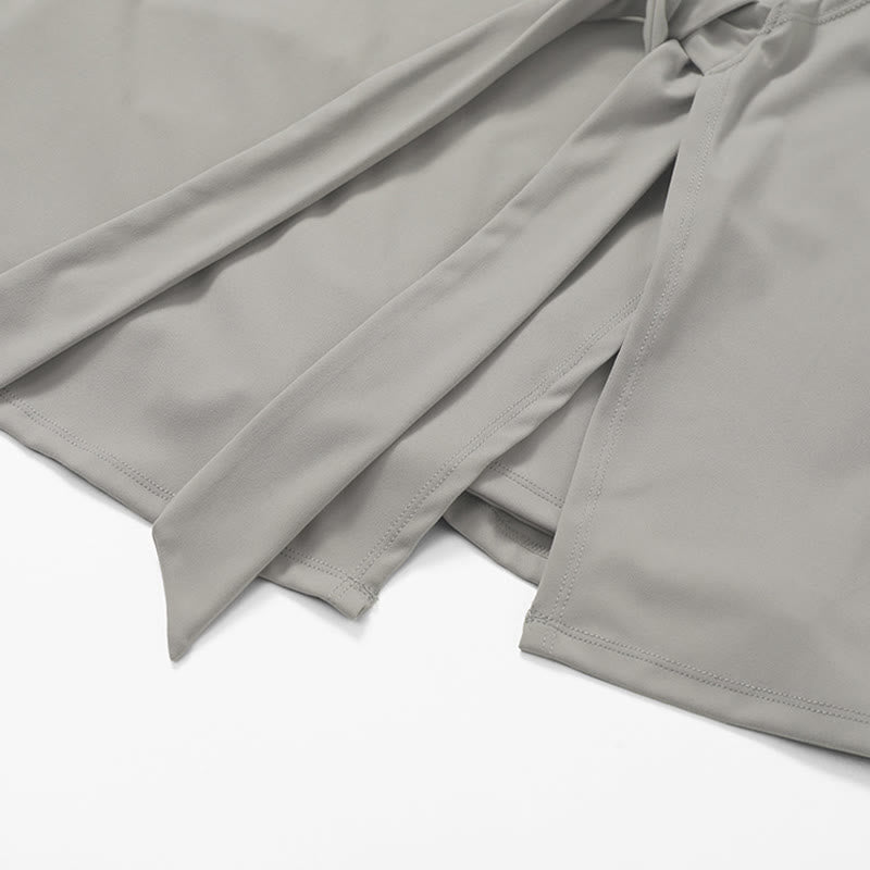 Buddha Stones Einfarbiges Sport-Tennis-Yoga-Schnürkleid für Damen - image 28