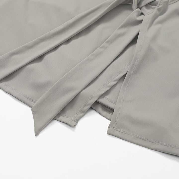 Buddha Stones Einfarbiges Sport-Tennis-Yoga-Schnürkleid für Damen - image 28