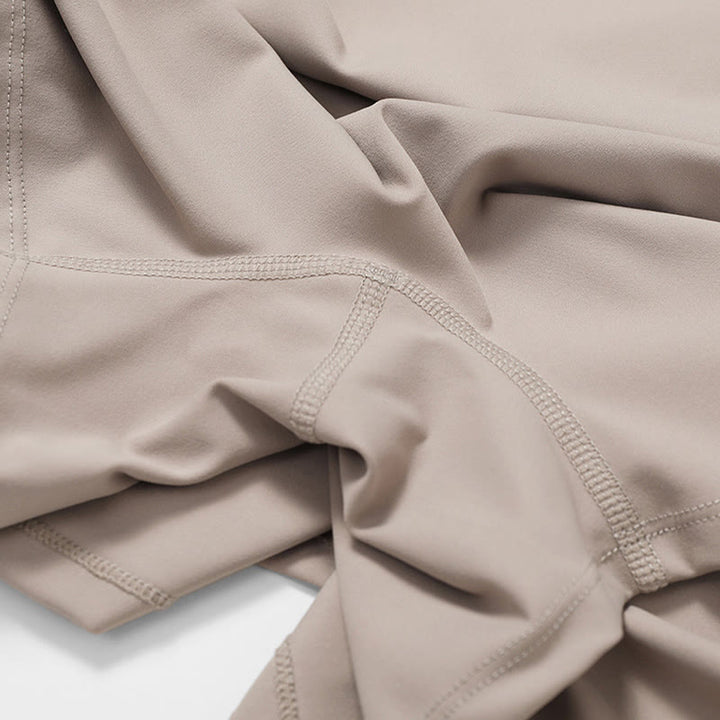 Buddha Stones Solides rückenfreies Tennis-Yoga-Sportkleid für Damen - image 35