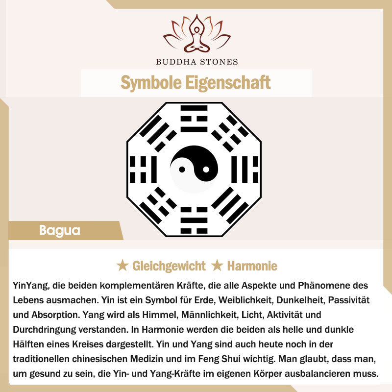 Buddha Stones Zinnober Yin Yang Bagua Segen Halskette Anhänger - image 7