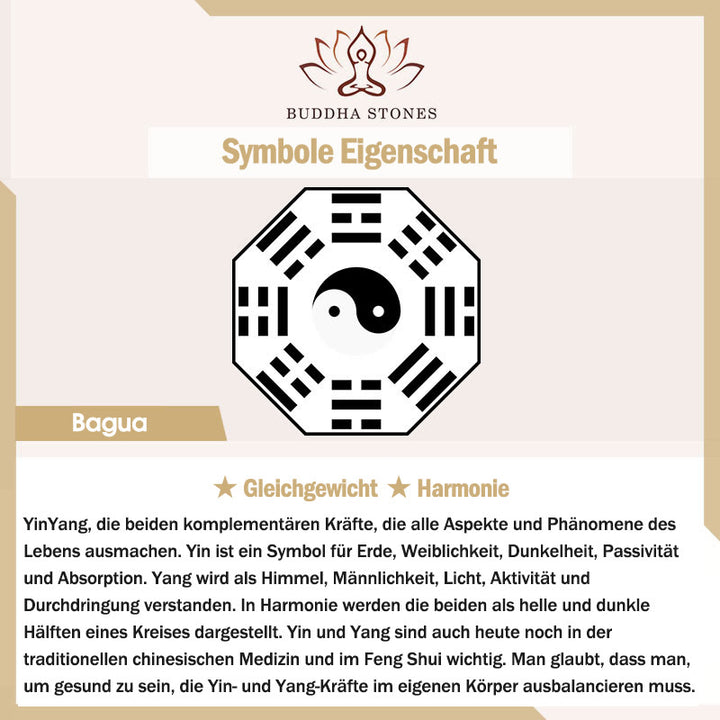 Buddha Stones Zinnober Yin Yang Bagua Segen Halskette Anhänger - image 7