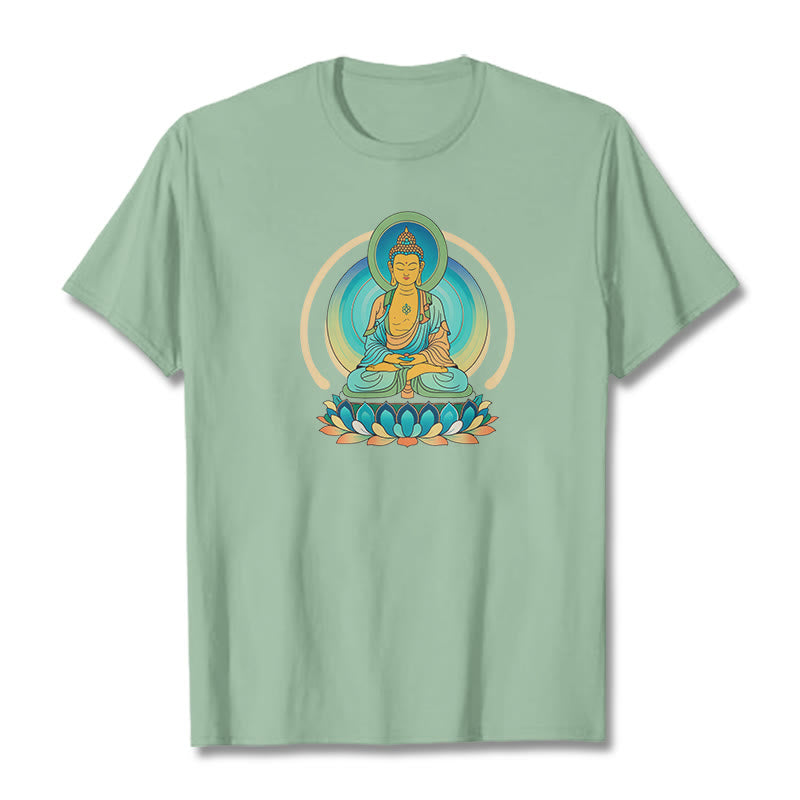 Buddha Stones Lotus Buddha T-Shirt