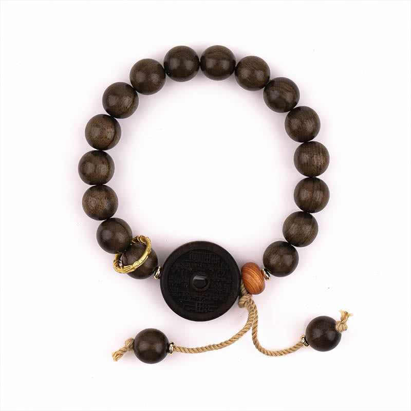 Buddha Stones Ebenholzberggeister Geld ausgeben Balance Armband