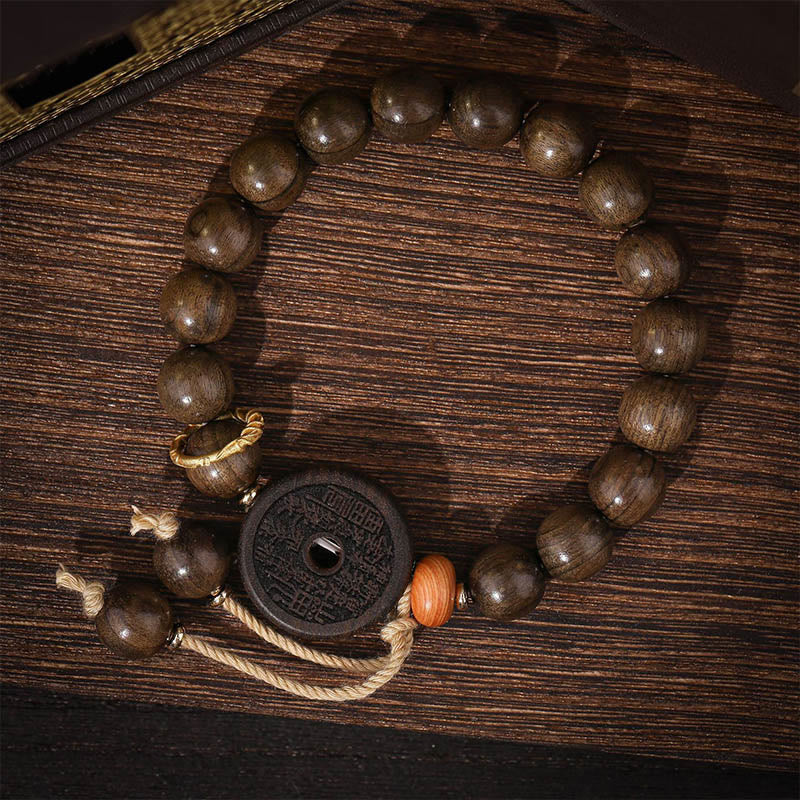 Buddha Stones Ebenholzberggeister Geld ausgeben Balance Armband