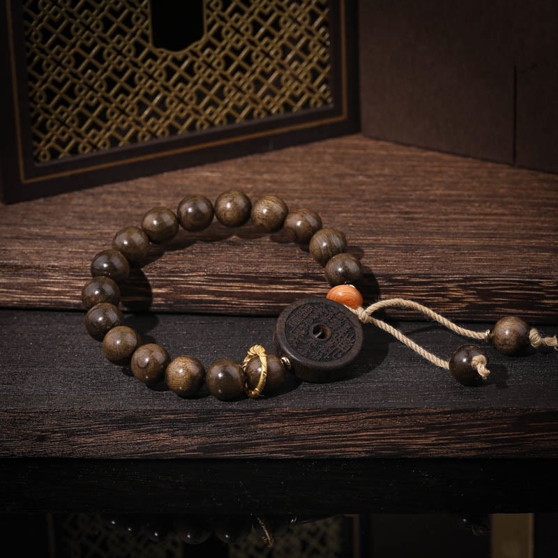 Buddha Stones Ebenholzberggeister Geld ausgeben Balance Armband