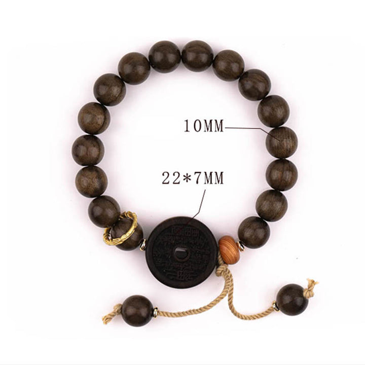 Buddha Stones Ebenholzberggeister Geld ausgeben Balance Armband