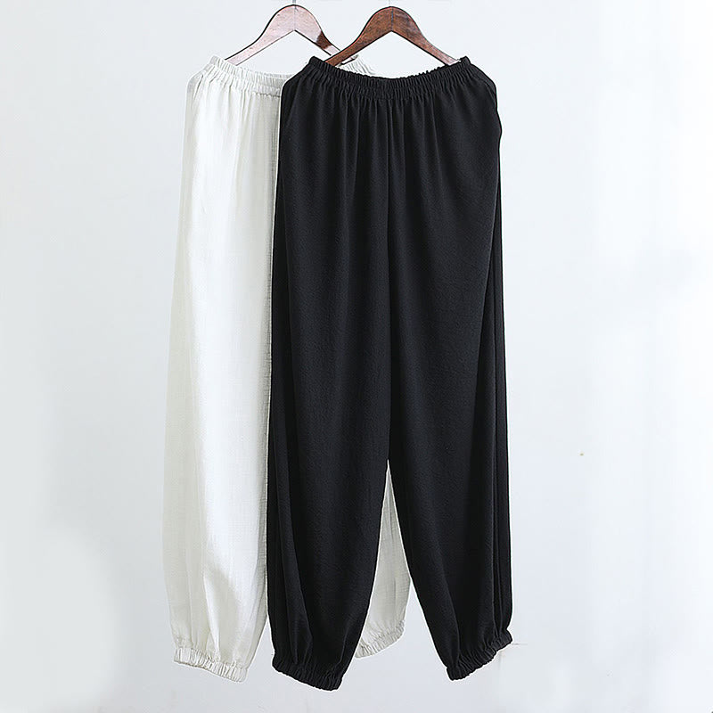 Buddha Stones 2 Stück V-Ausschnitt Herren Langarmhemd Oberteil Hose Meditations- Zen- Tai Chi Baumwoll-Leinen Kleidung Set - image 44