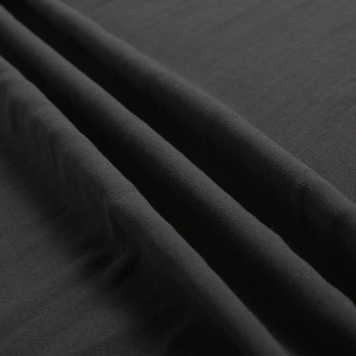 Buddha Stones Herren Leinen-T-Shirt mit Rundhalsausschnitt in Einheitsfarbe - image 10