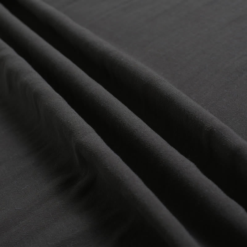 Buddha Stones Herren Leinen-T-Shirt mit Rundhalsausschnitt in Einheitsfarbe - image 10