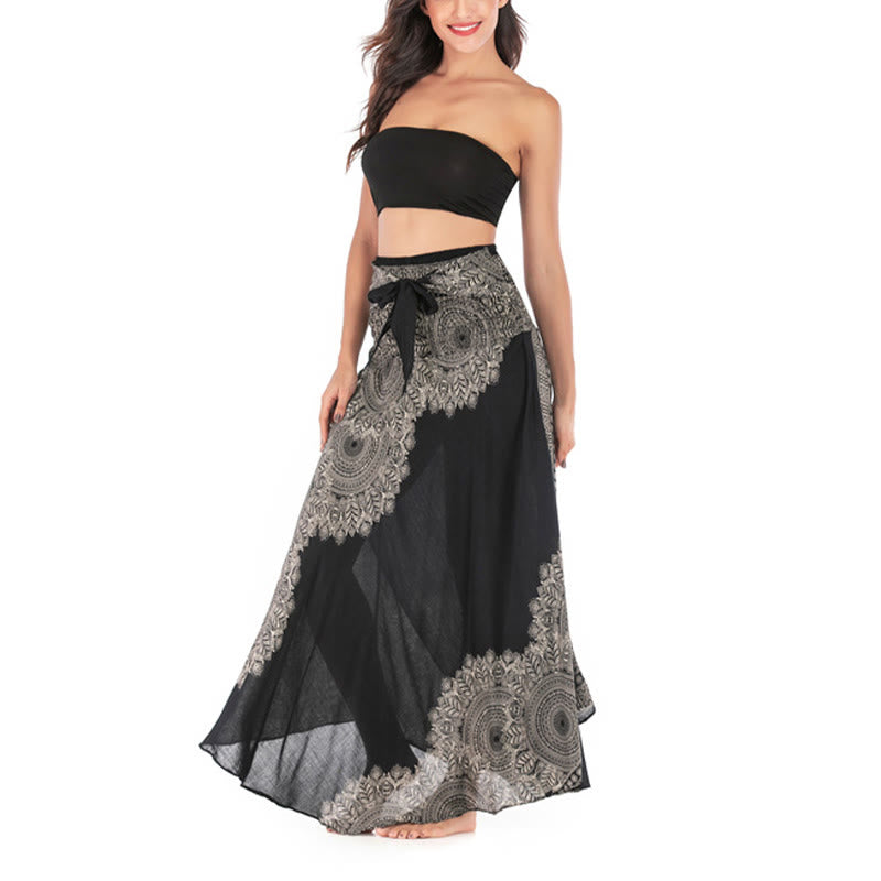 Buddha Stones Zwei Stil Tragen Boho Mandala Blume Strand Rock Kleid - image 14