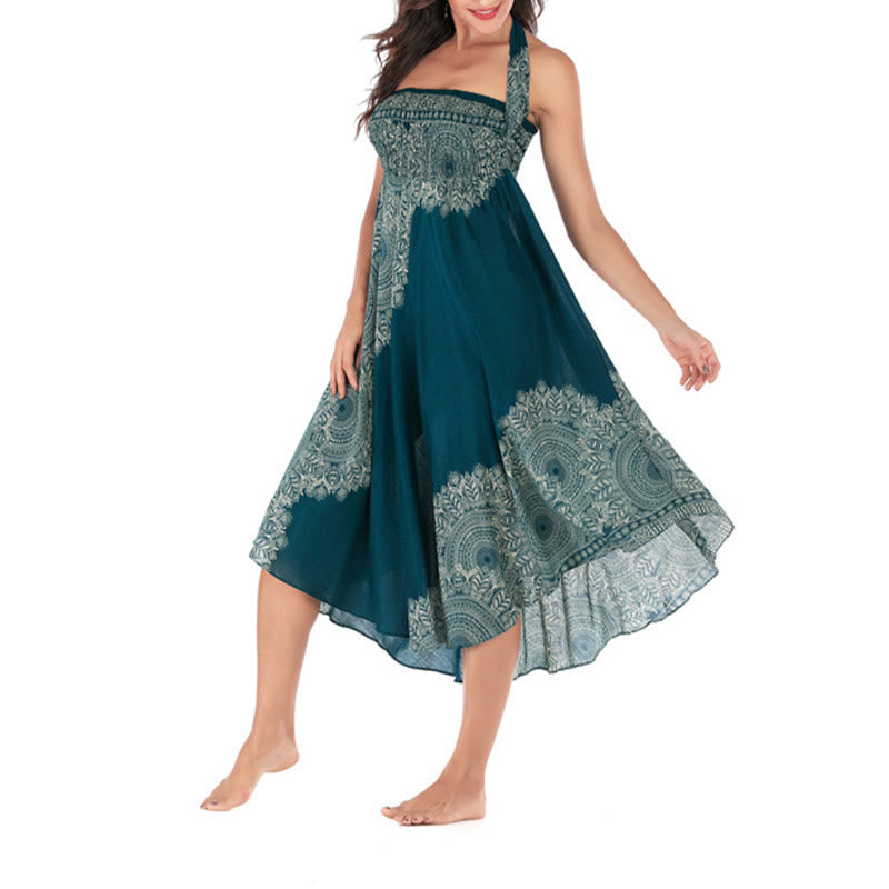 Buddha Stones Zwei Stil Tragen Boho Mandala Blume Strand Rock Kleid - image 9