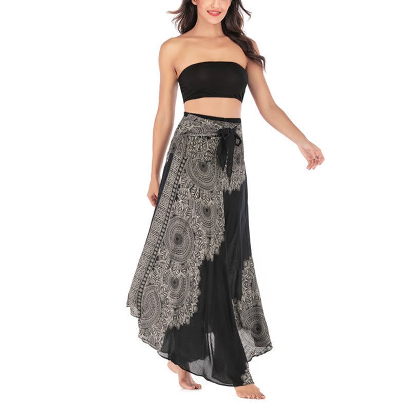 Buddha Stones Zwei Stil Tragen Boho Mandala Blume Strand Rock Kleid - image 12