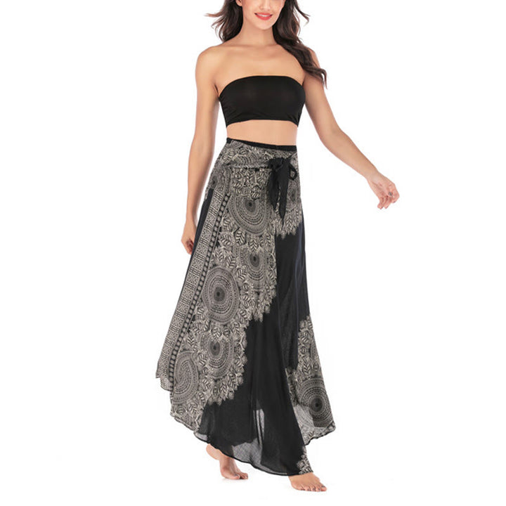 Buddha Stones Zwei Stil Tragen Boho Mandala Blume Strand Rock Kleid - image 12