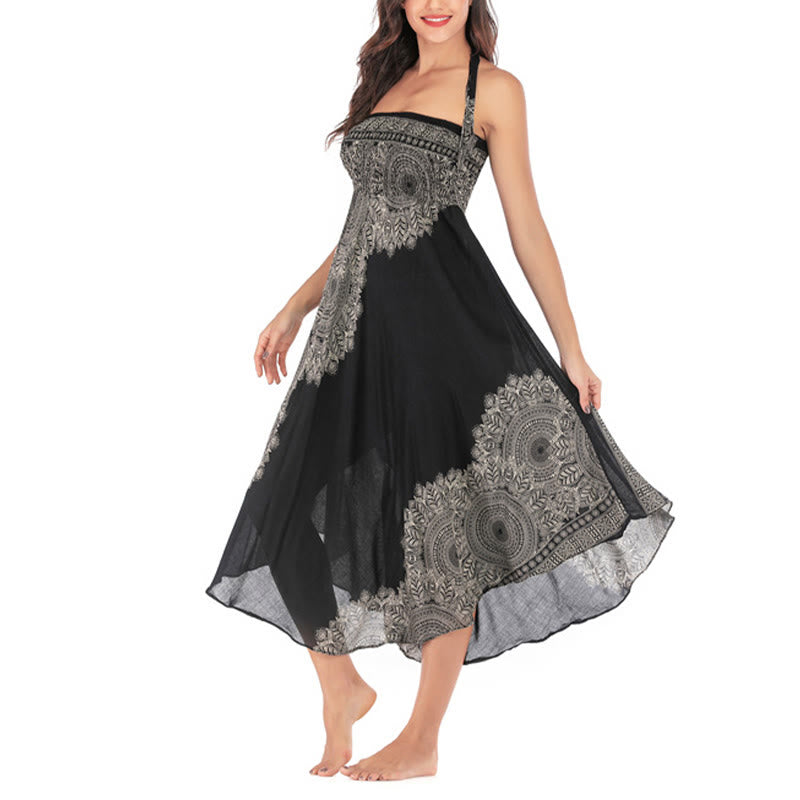 Buddha Stones Zwei Stil Tragen Boho Mandala Blume Strand Rock Kleid - image 14