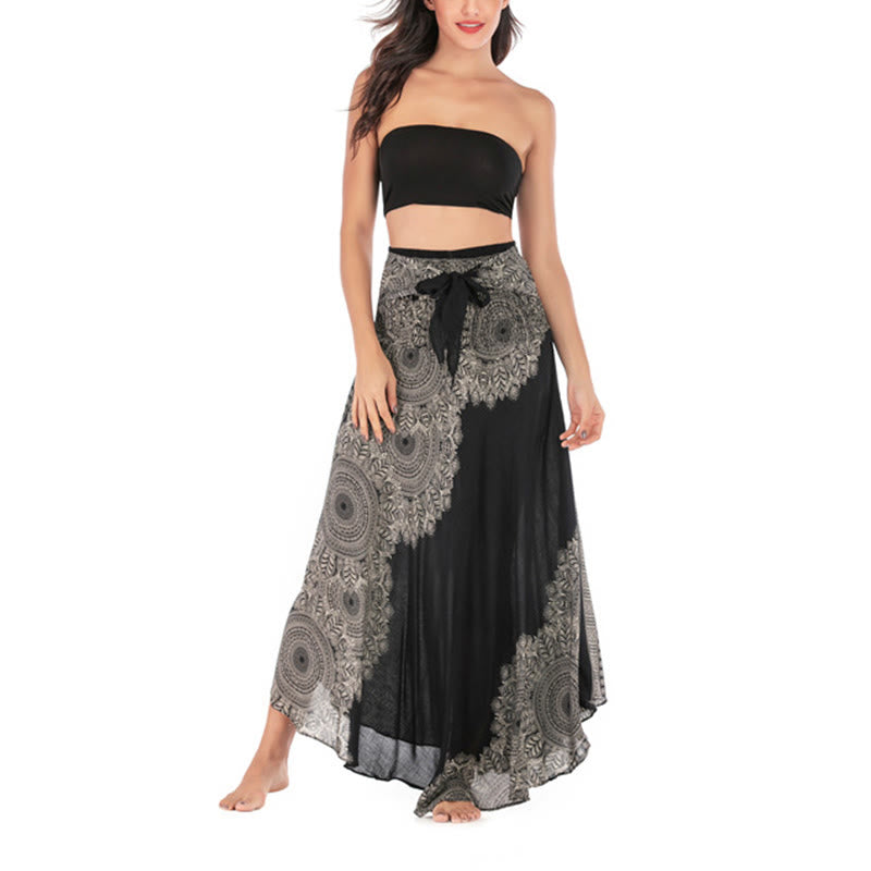Buddha Stones Zwei Stil Tragen Boho Mandala Blume Strand Rock Kleid - image 17