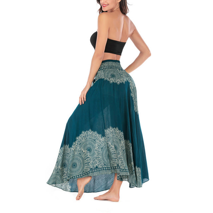 Buddha Stones Zwei Stil Tragen Boho Mandala Blume Strand Rock Kleid - image 7