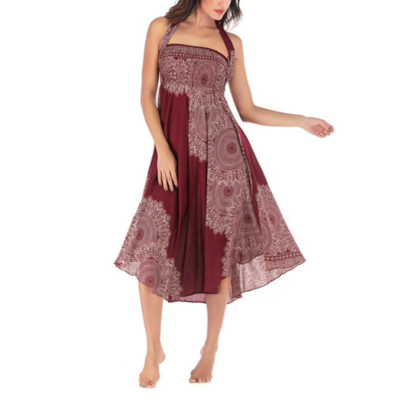 Buddha Stones Zwei Stil Tragen Boho Mandala Blume Strand Rock Kleid - image 23